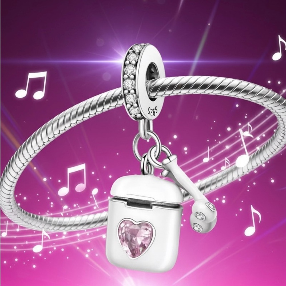 Charm for Bracelet Sterling Silver 925 Airpod
